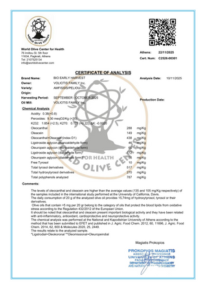 Produkto laboratorinis sertifikatas