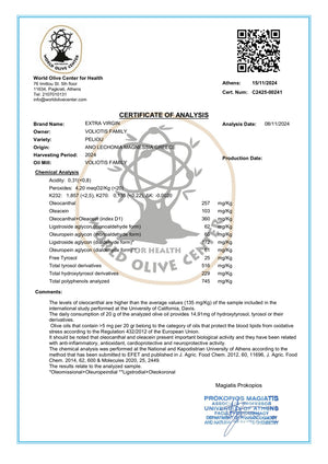 Produkto laboratorinis sertifikatas