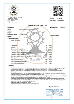 Produkto laboratorinis sertifikatas